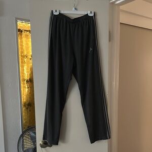 Adidas Black Sweatpants with Three Stripes